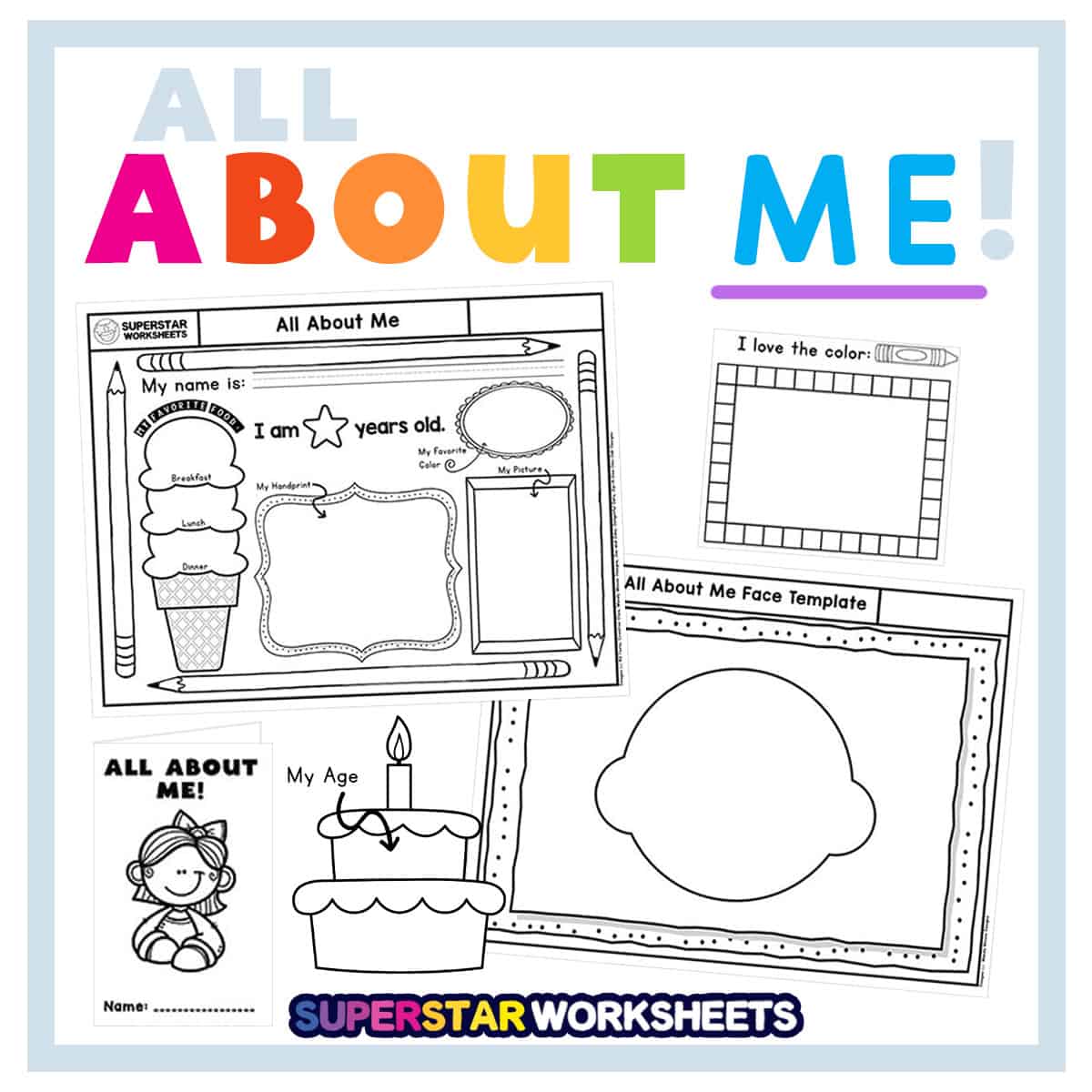 All About Me Template All About Me Template