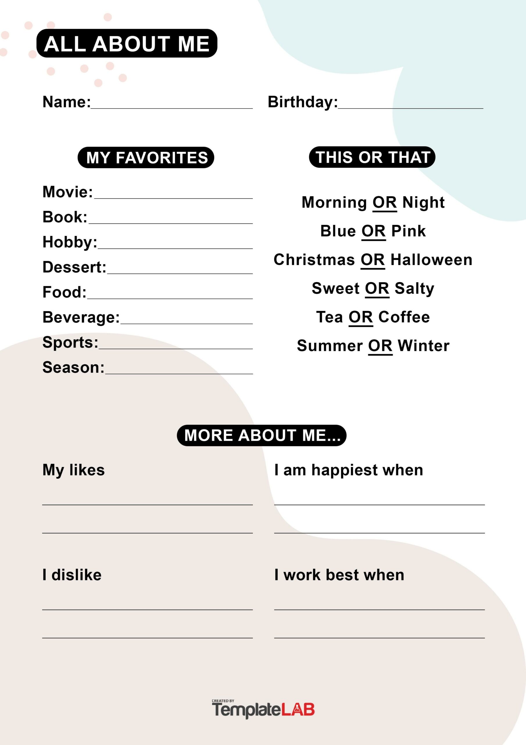 All About Me All About Me