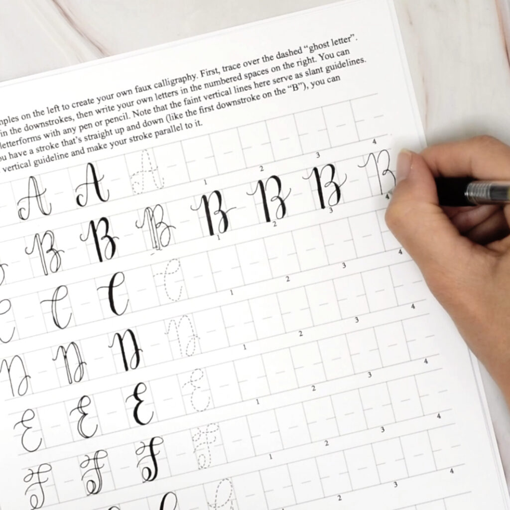 All Of Tpks Free Calligraphy Worksheets A Master List