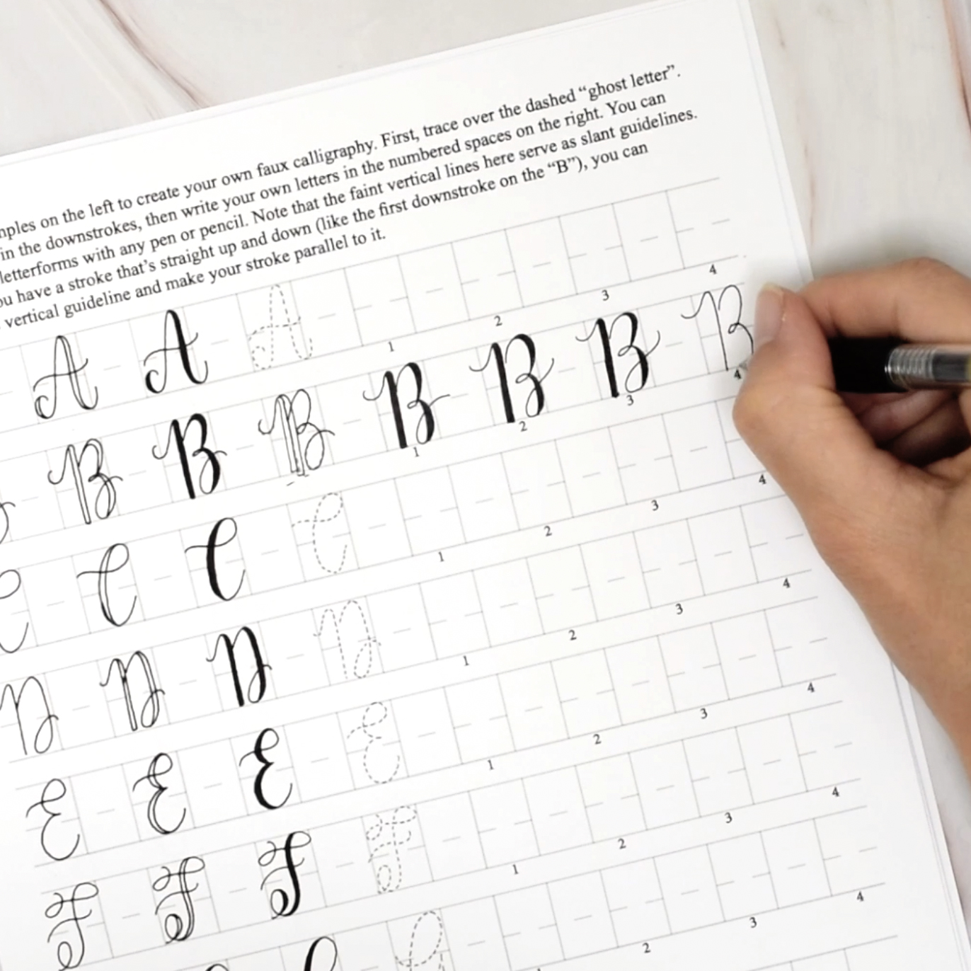 All Of Tpks Free Calligraphy Worksheets A Master List