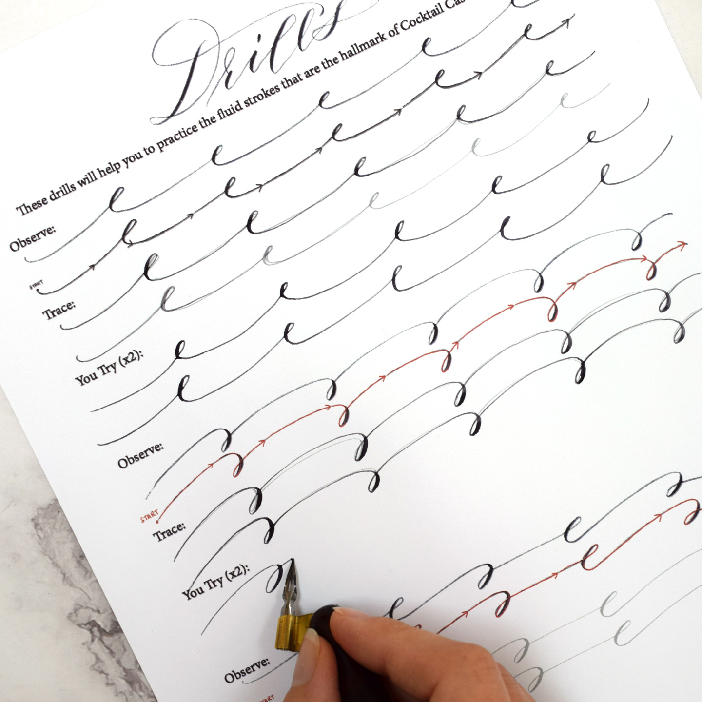All Of Tpks Free Calligraphy Worksheets A Master List