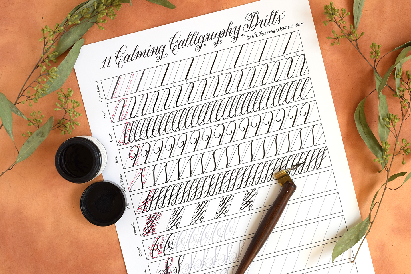 All Of Tpks Free Calligraphy Worksheets A Master List