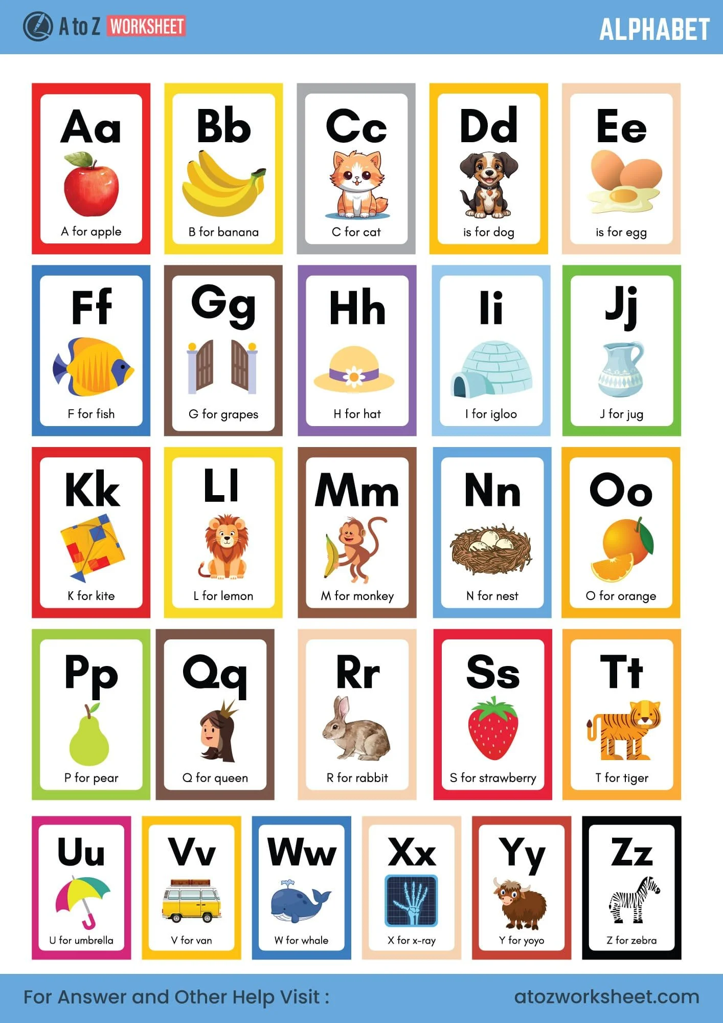 Alphabet Worksheet