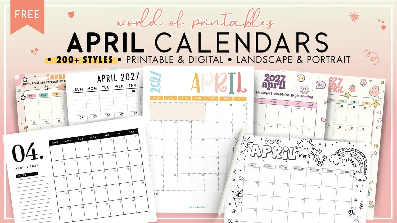 April Calendars