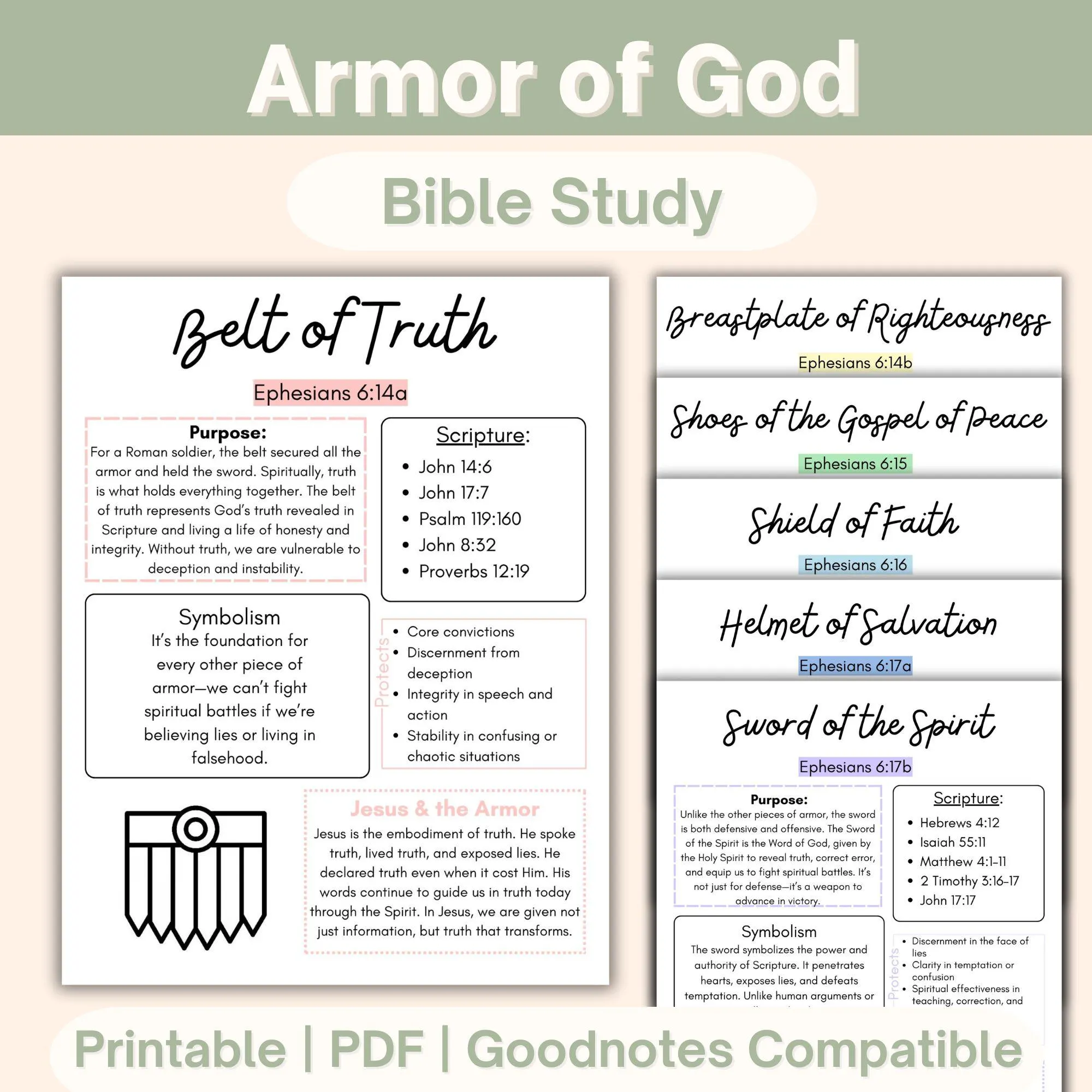 Armor Of God Bible Study Worksheet Armor Of God Bible Study Worksheet
