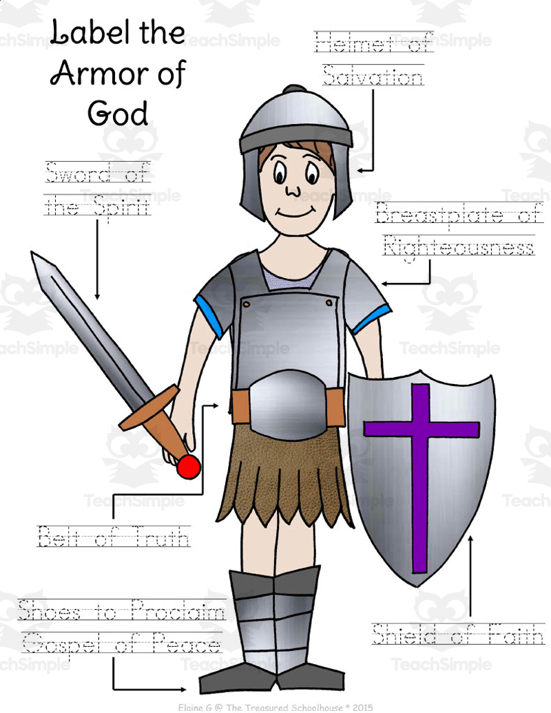 Armor Of God Worksheets