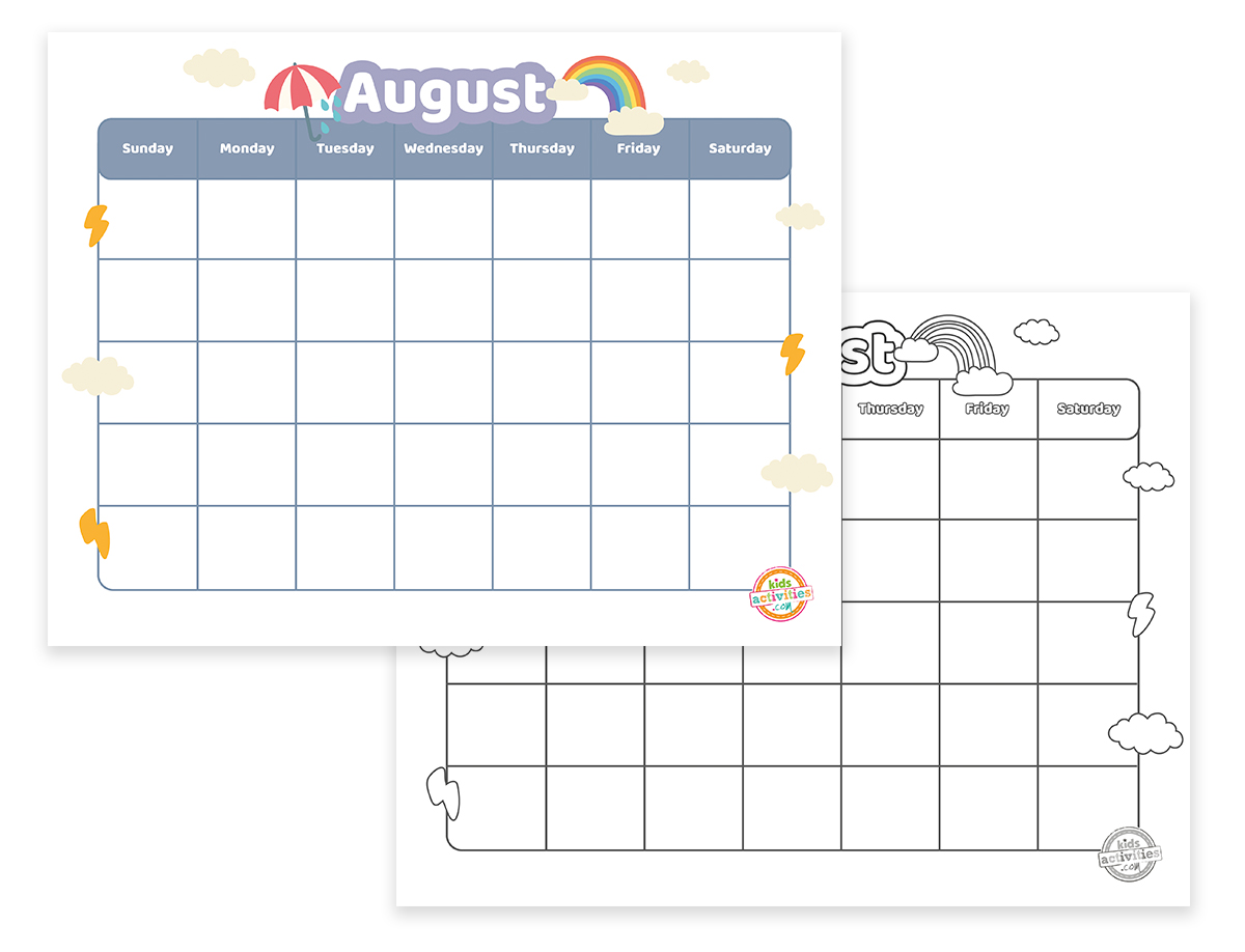 August Calendar