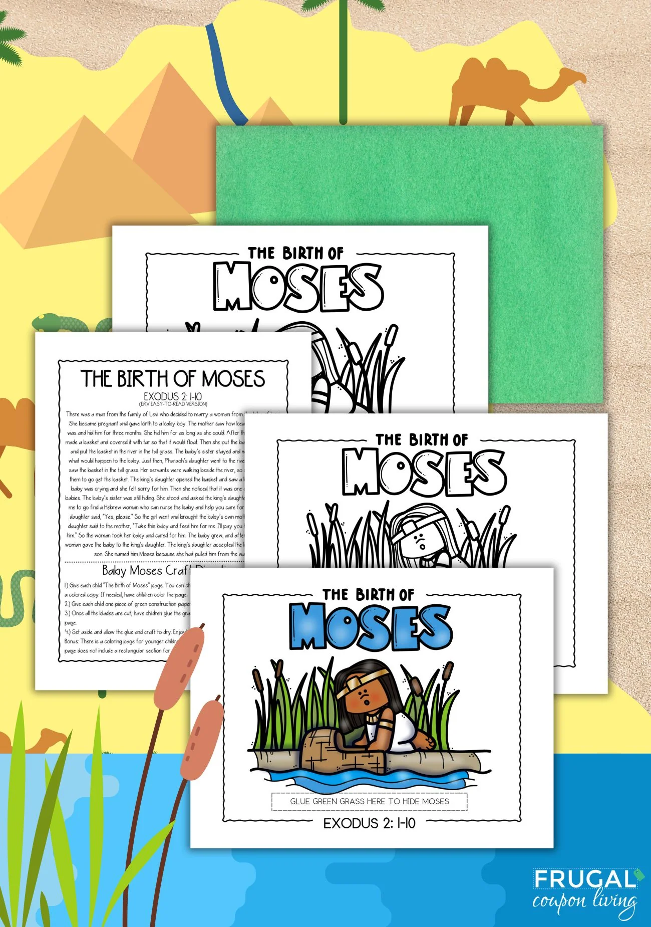 Baby Moses Craft On The Nile