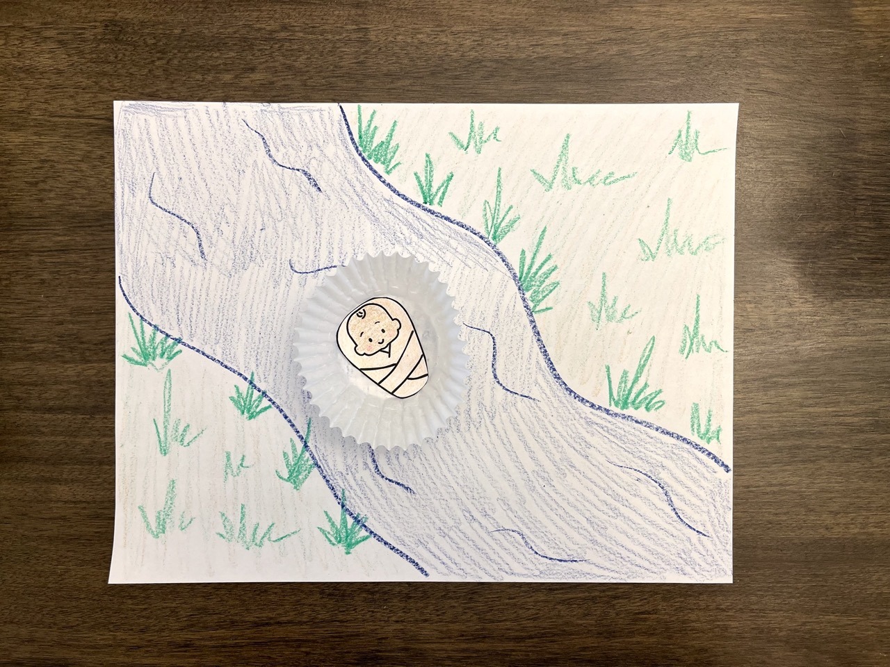Baby Moses Paper Craft