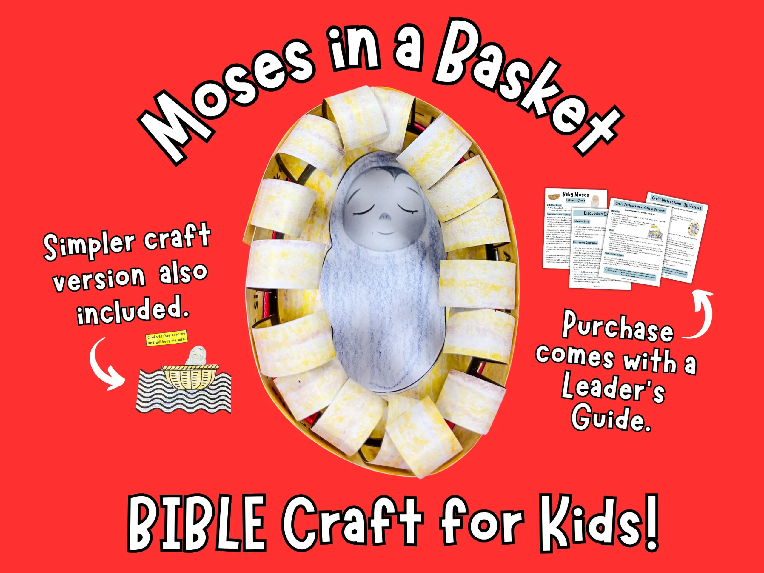 Baby Moses Printable Craft Bible Story