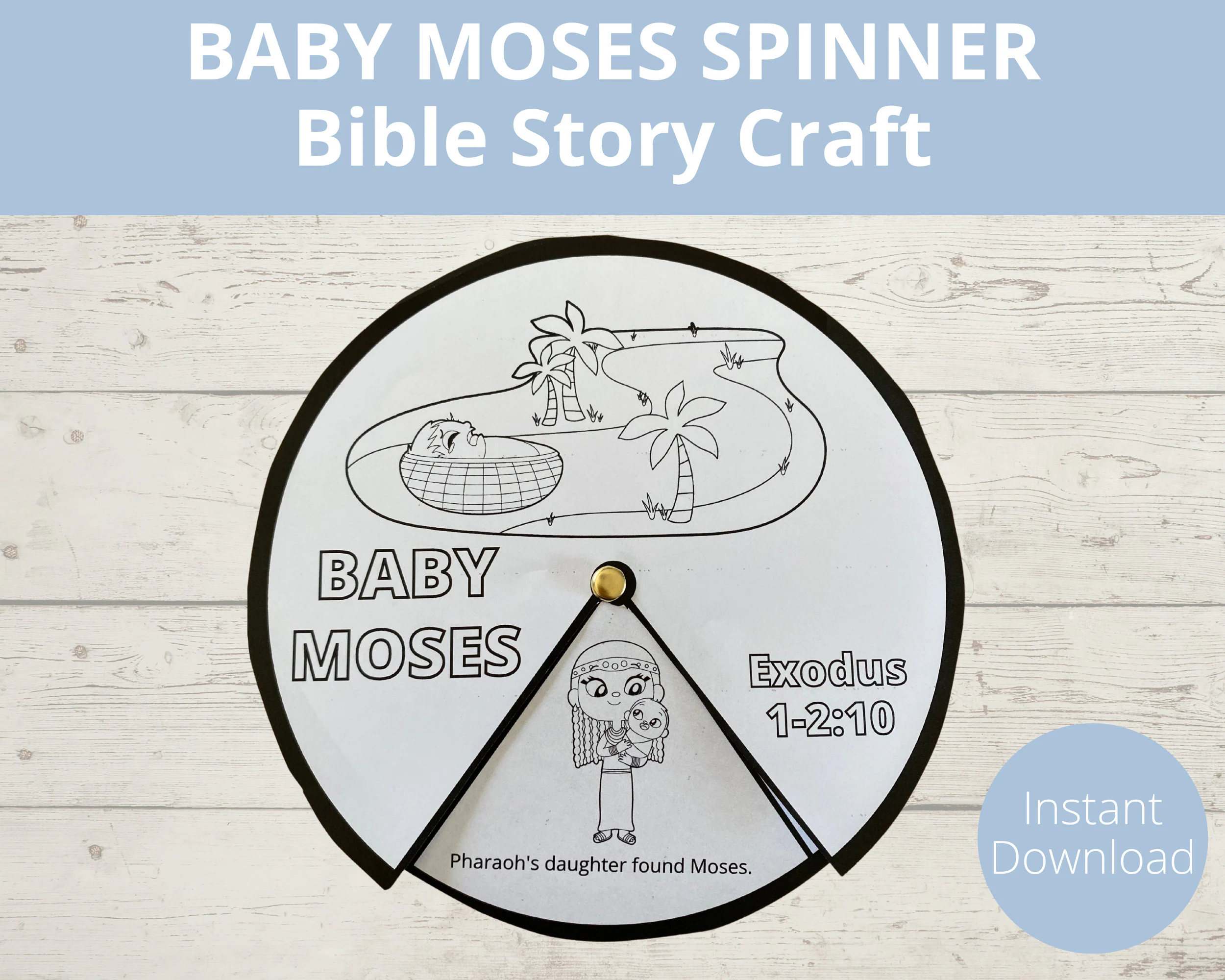 Baby Moses Sunday School Craft Bible
