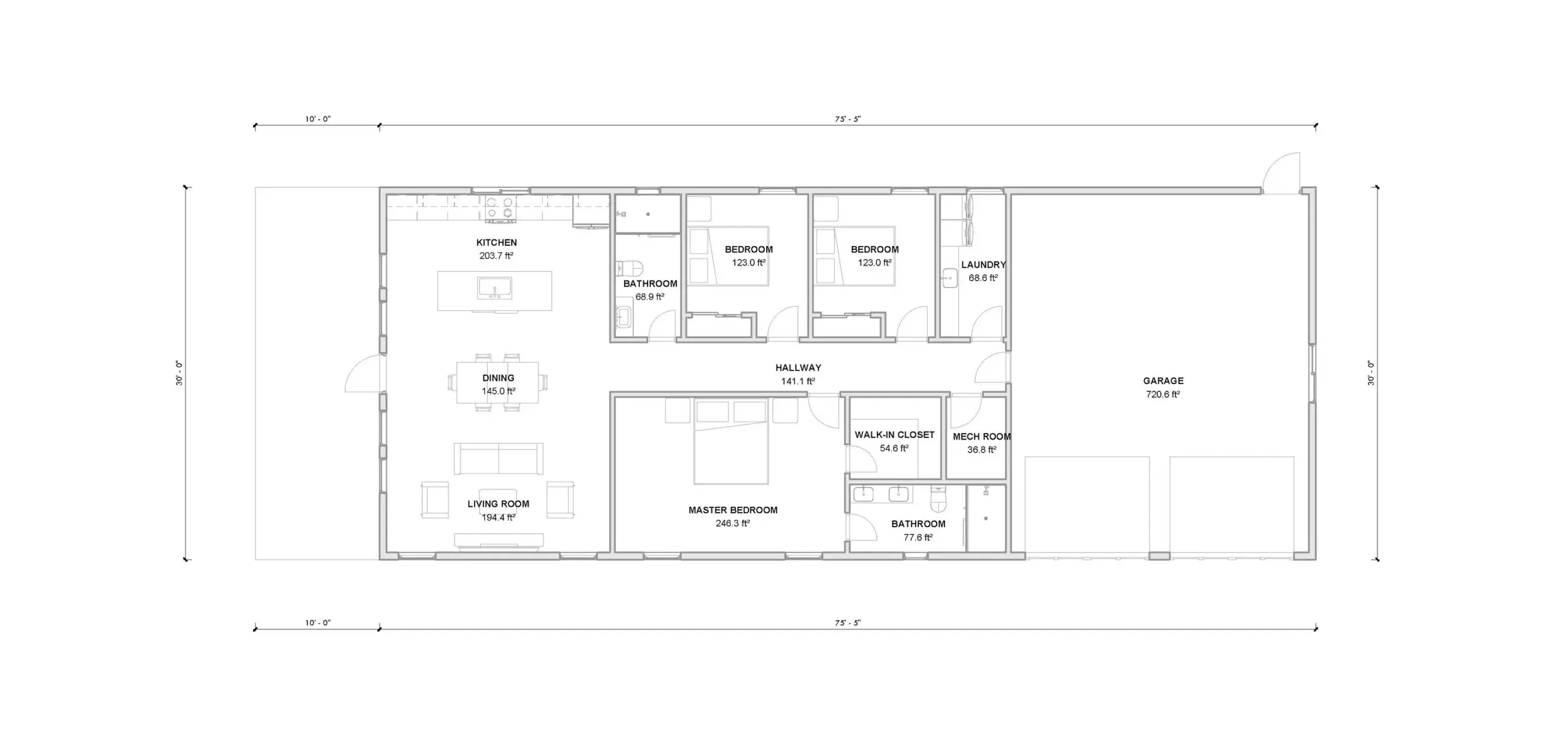 Barndominium House Plan 3 Bedroom 2