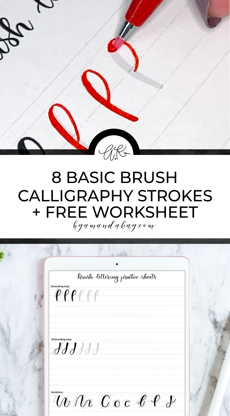 Basic Brush Calligraphy Strokes
