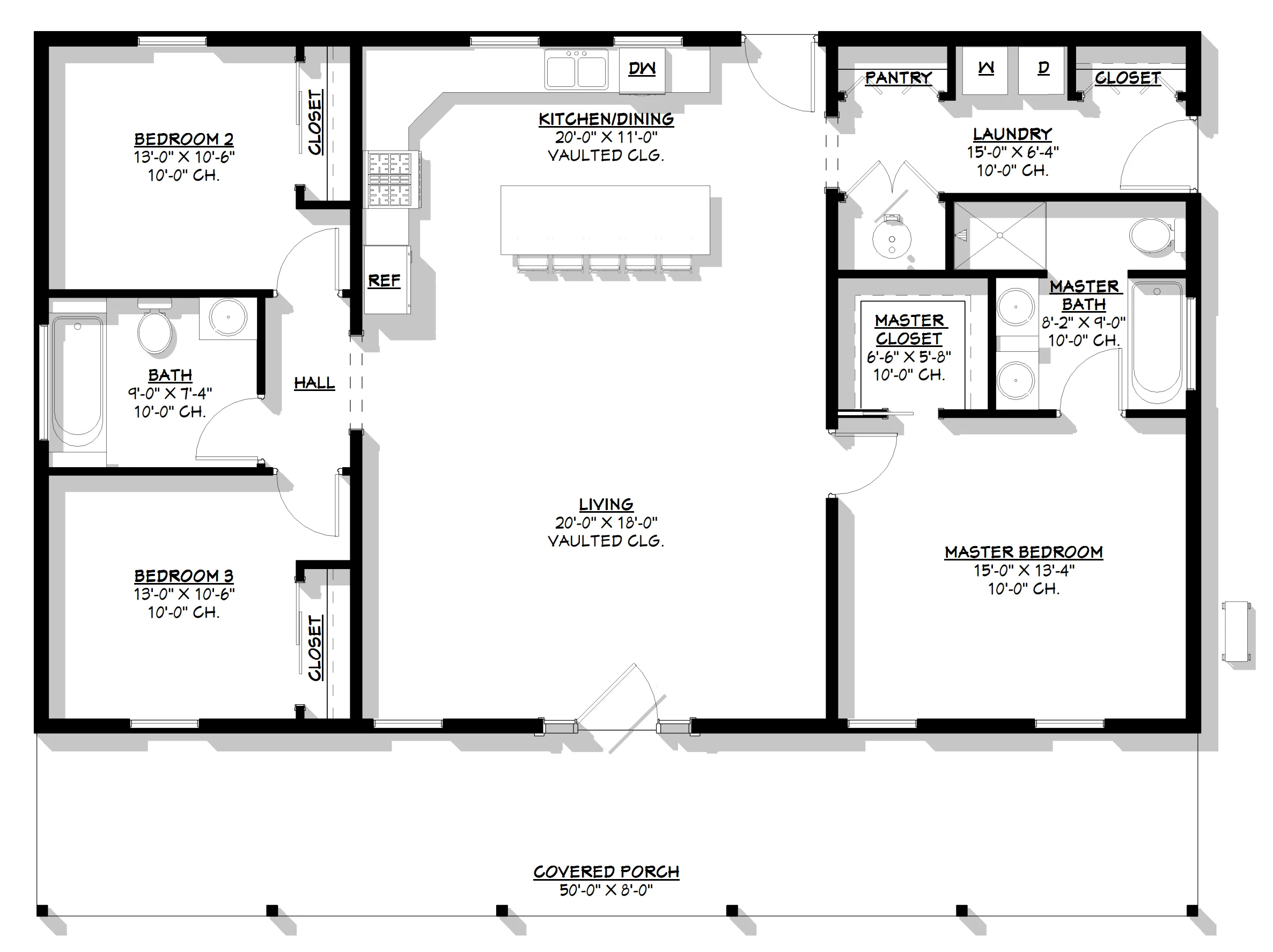 Bco 40156 Emily Barndominium House Plan