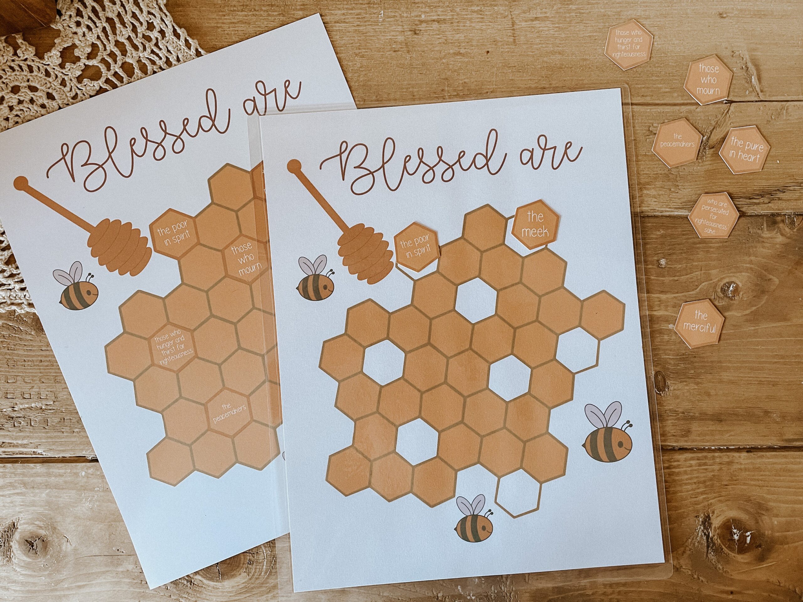 Beatitudes Worksheet Blessed Are