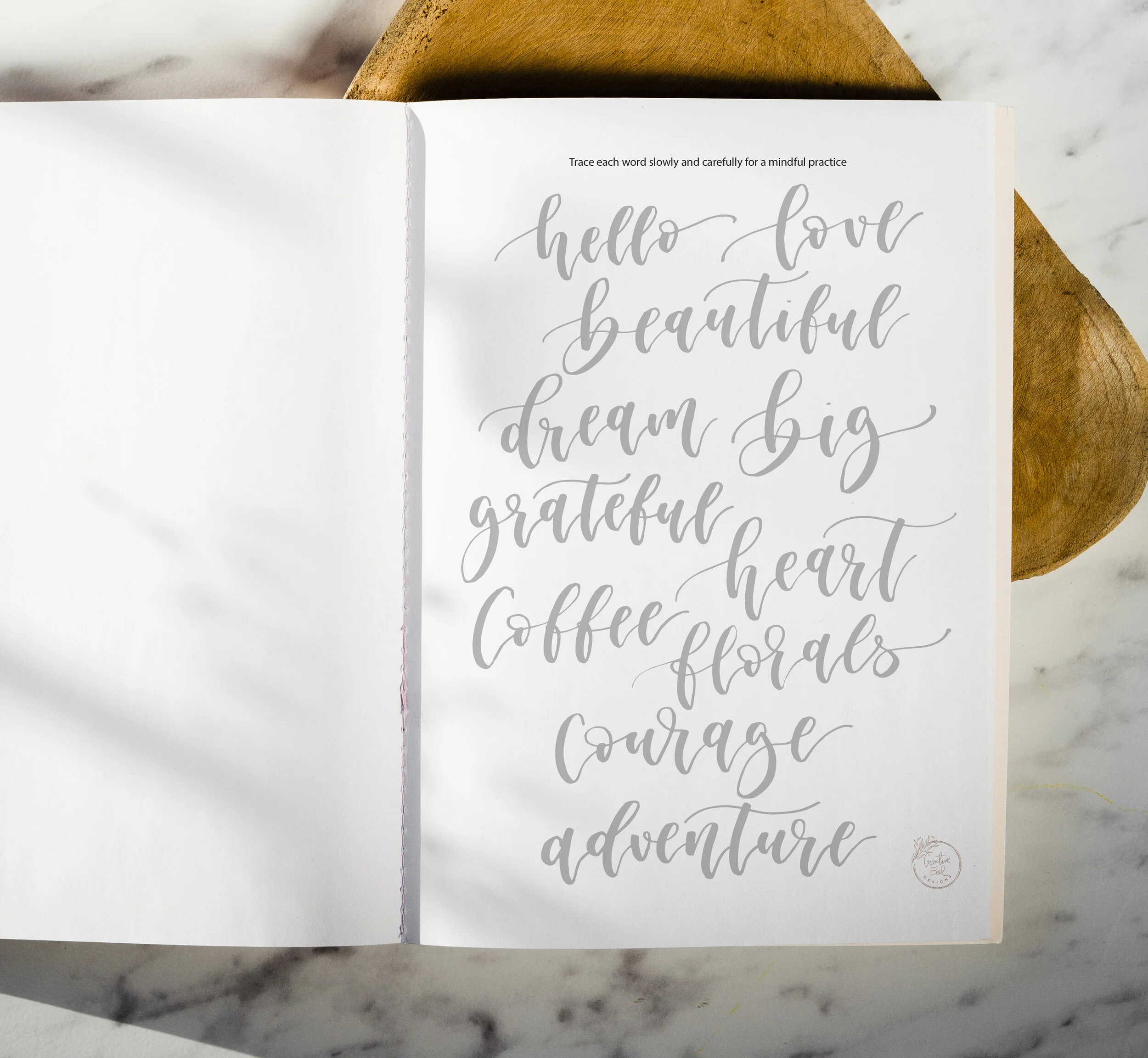 Beautiful Word Tracing Practice Free Brush Lettering Worksheet