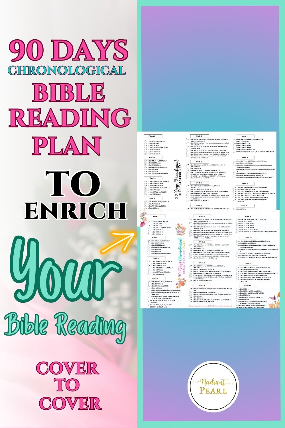 Best Printable Chronological Bible Reading Plan