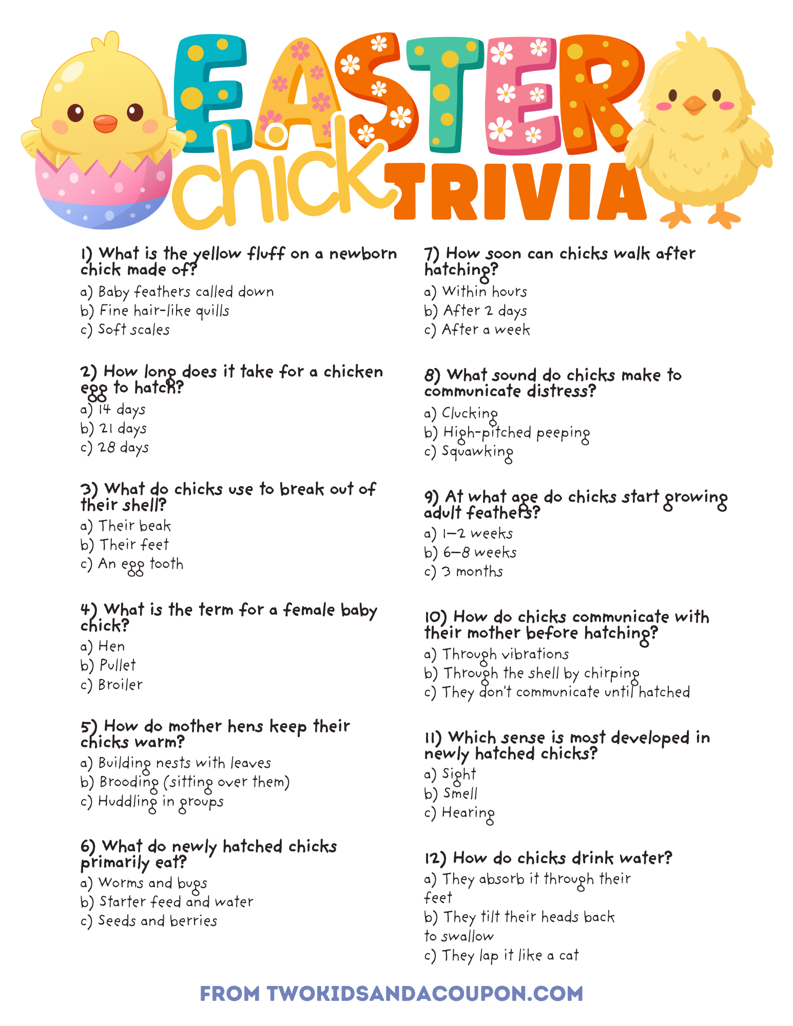 Beyond The Basket 4 Free Easter Trivia Games That Will Scramble Your Brain