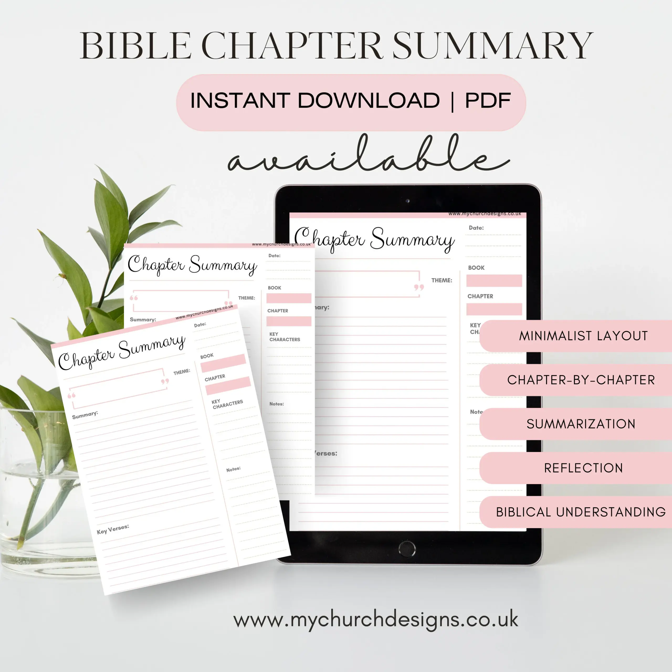 Bible Chapter Summary Notes Downloadable