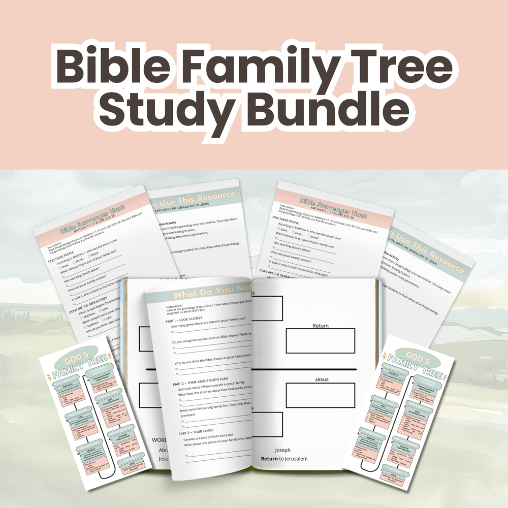 Bible Family Tree Study Bundle