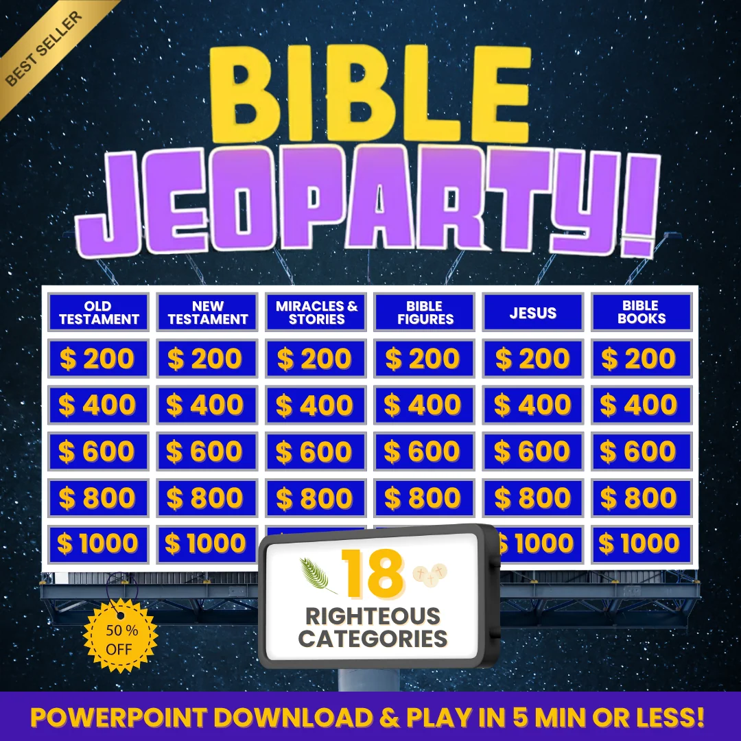 Bible Jeoparty Game Bible Trivia Questions Youth Adult Approved