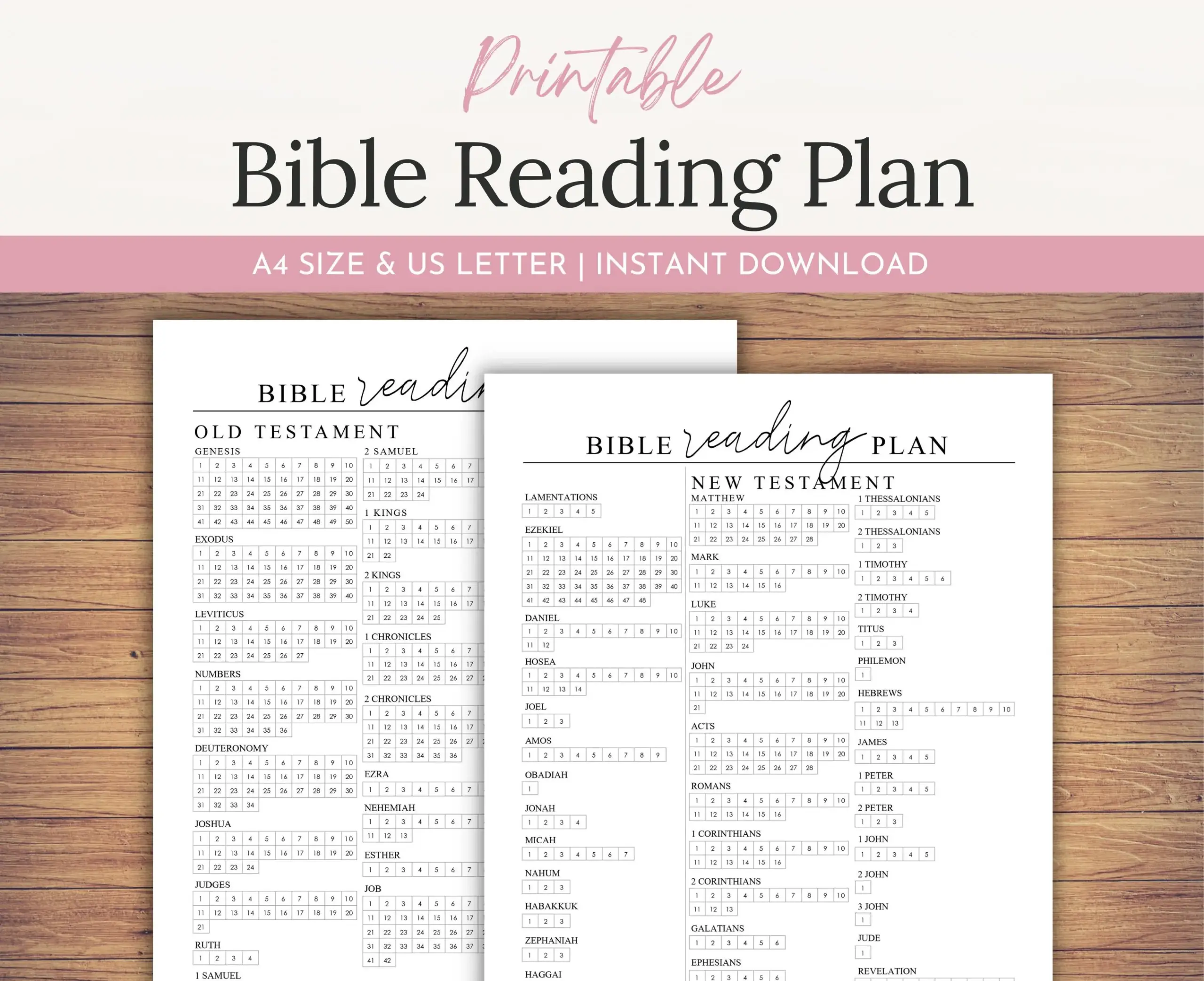 Bible Reading Checklist Printable