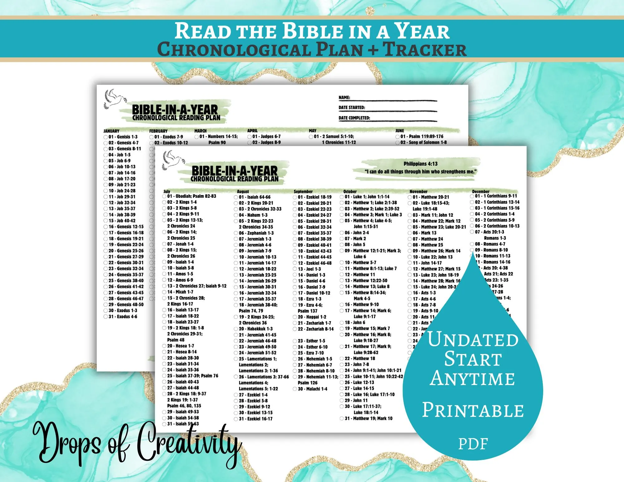 Bible Reading Plan Printable Read The