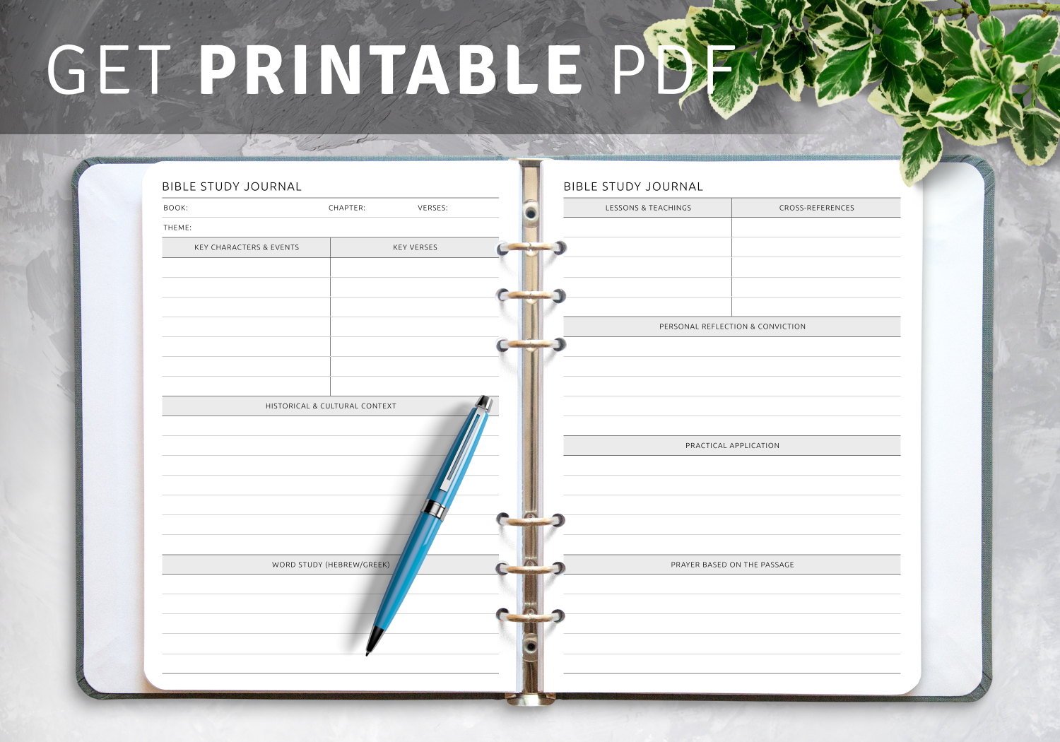 Bible Study Journal