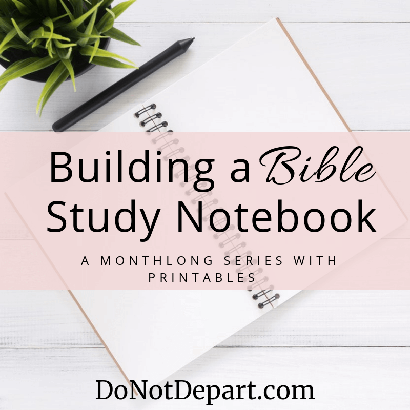 Bible Study Notebook
