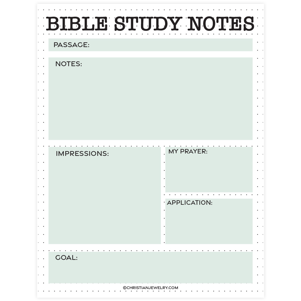 Bible Study Page Dots