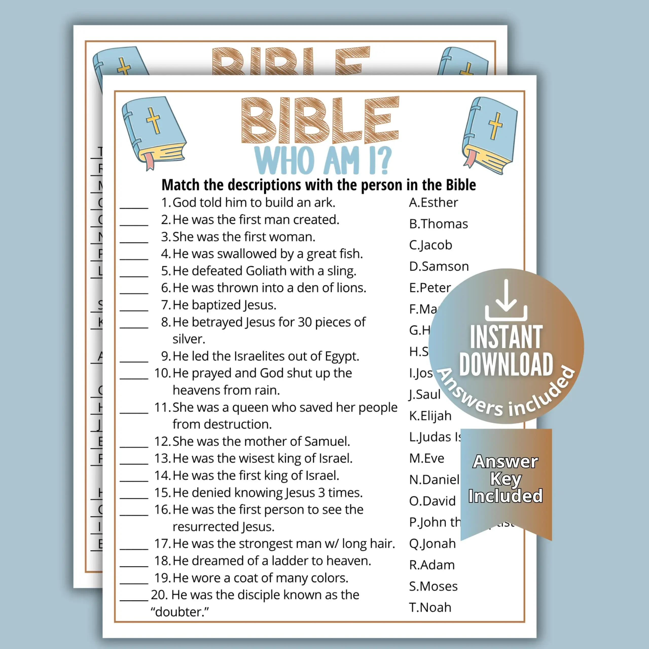 Bible Trivia Questions
