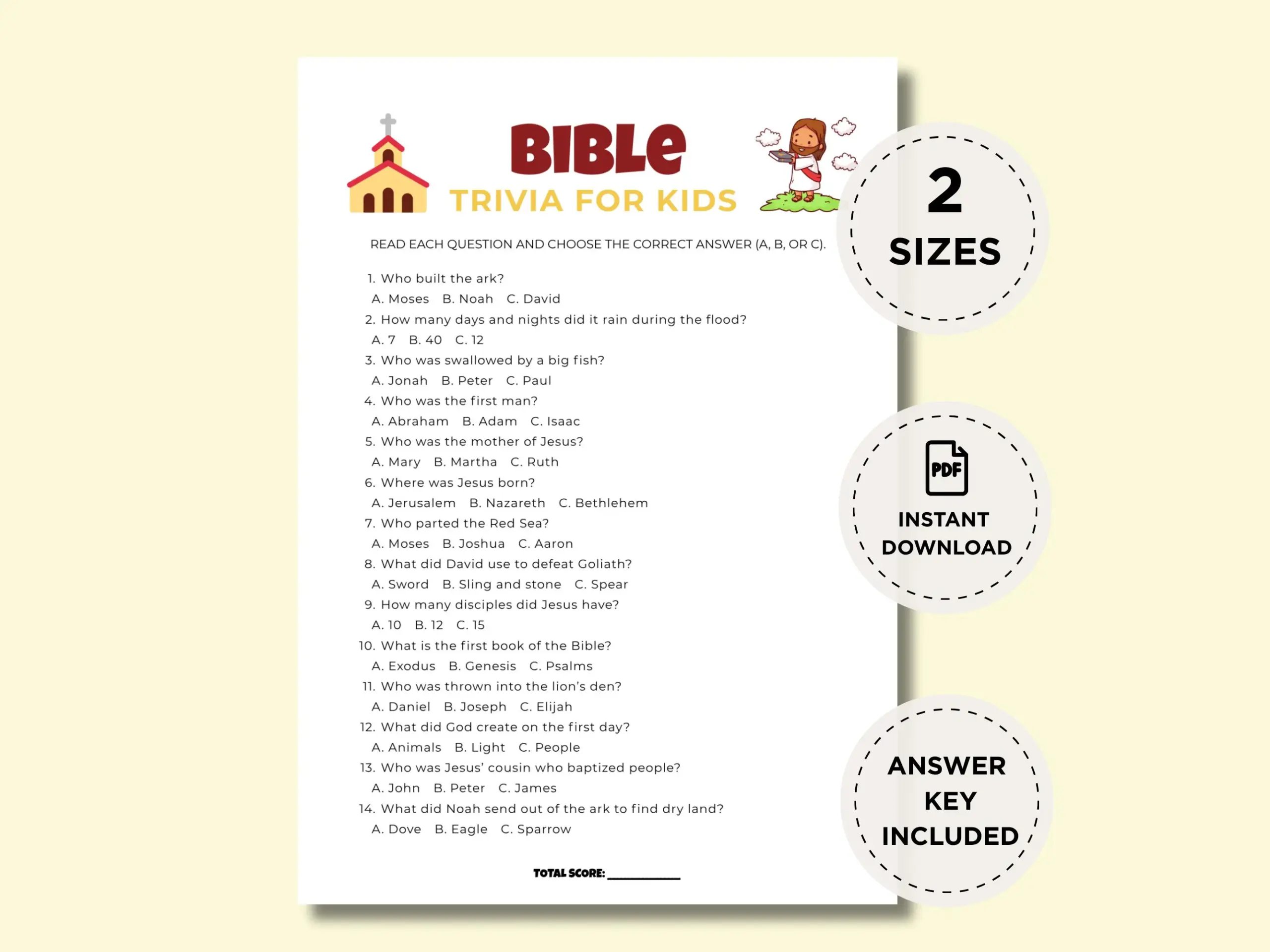 Bible Trivia Questions And Answers