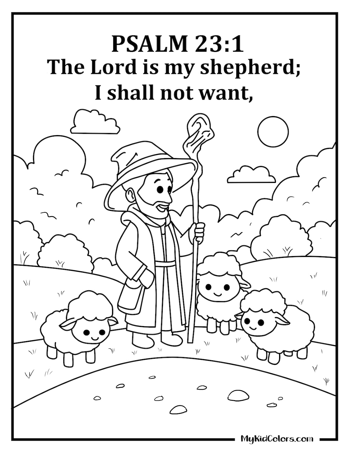 Bible Verse Coloring Pages For Kids