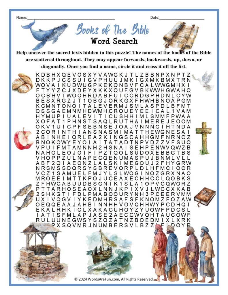 Bible Word Search For Kids