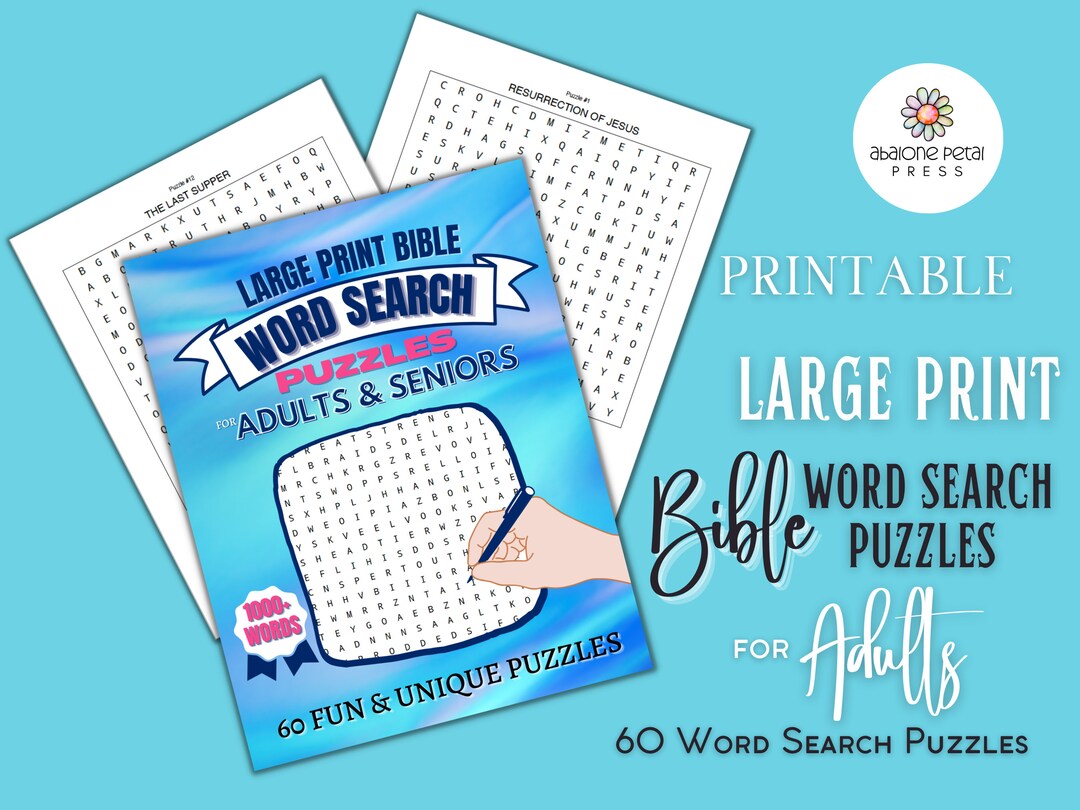 Bible Word Search Puzzles For Adults