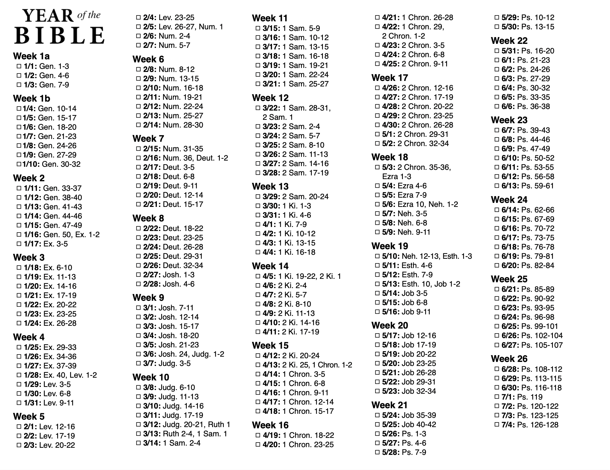 Bibleplan