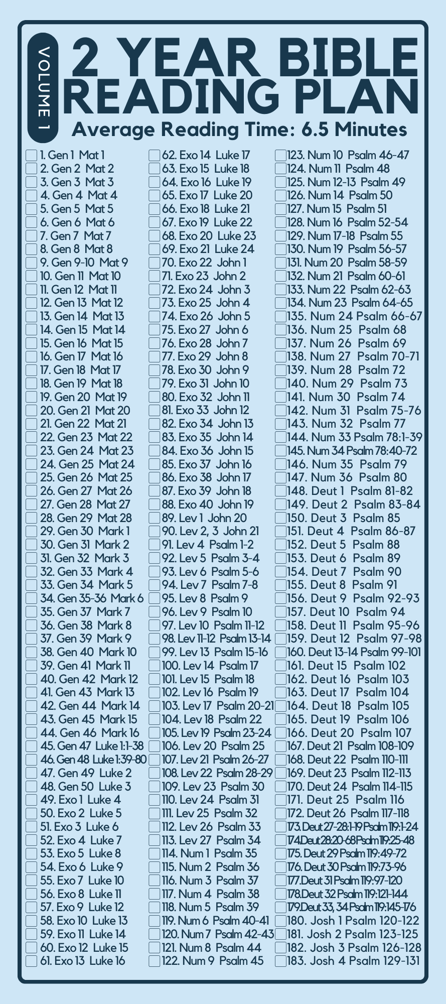 Biblereadingplan