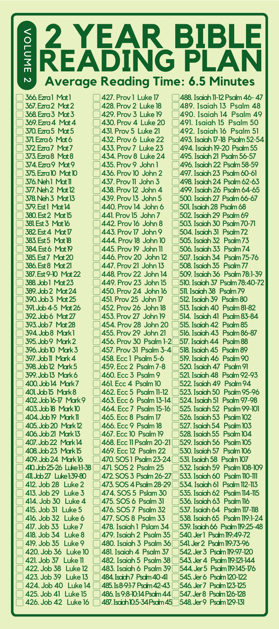 Biblereadingplan