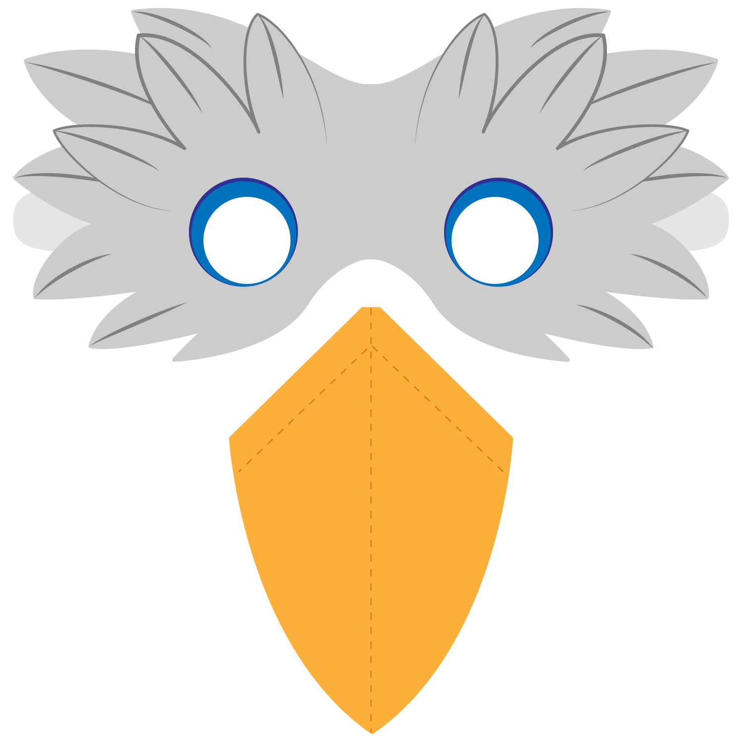 Bird Beak Mask Template