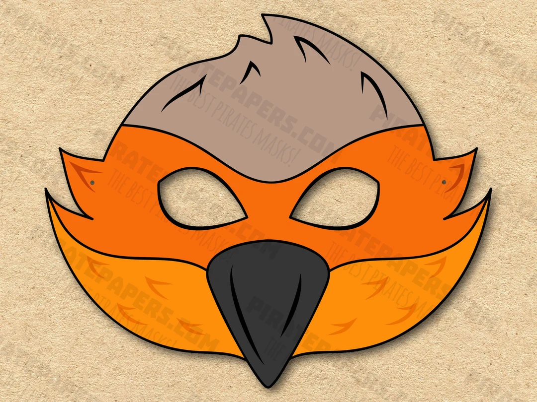 Bird Mask Printable Paper Diy For Kids