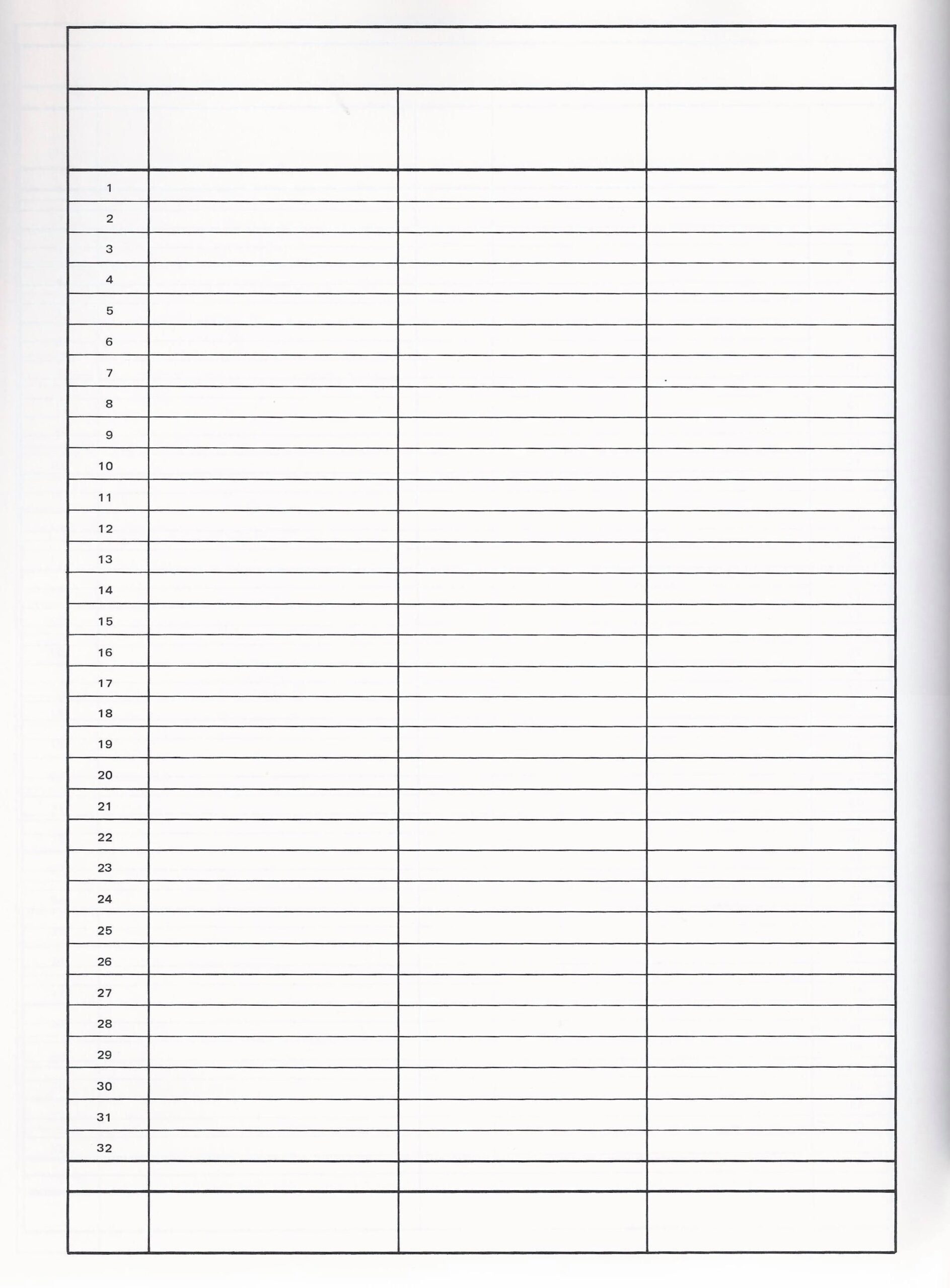 Blank Slate Word List