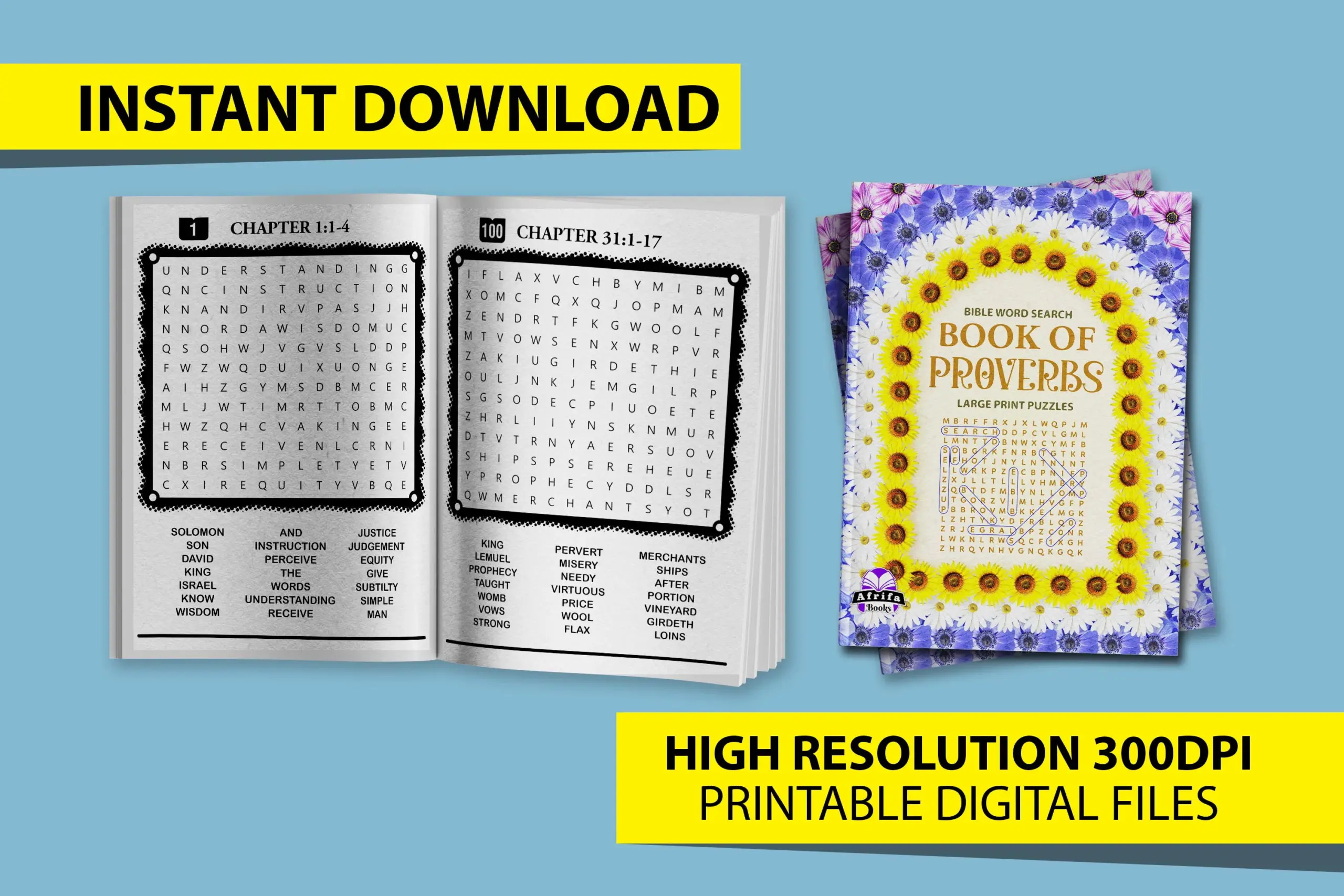 Book Of Proverbs Word Search Large Print