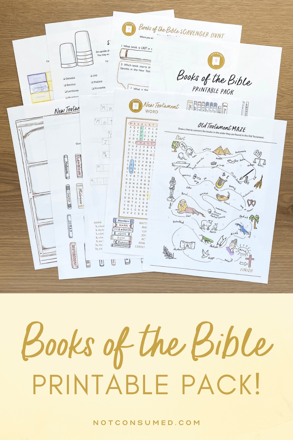 Books Of The Bible Printable Books Of The Bible Printable