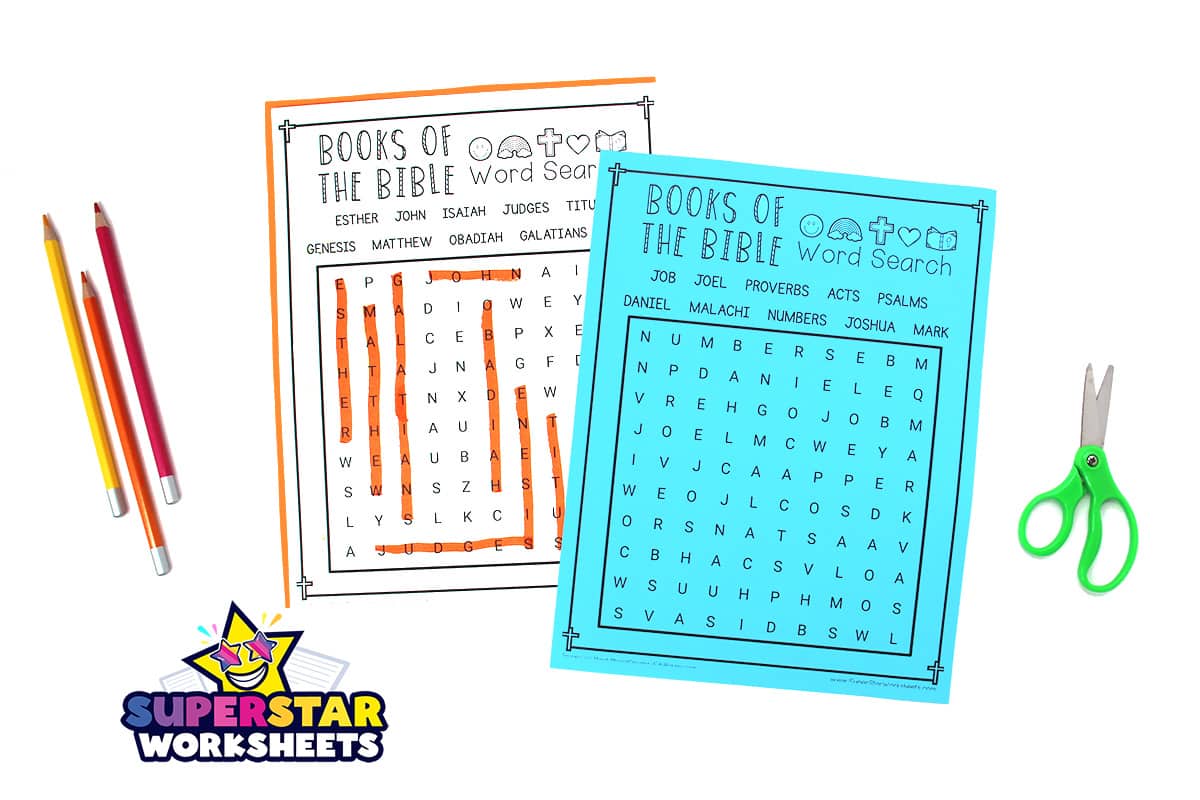 Books Of The Bible Word Search