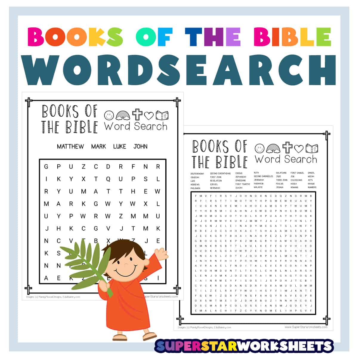 Books Of The Bible Word Search
