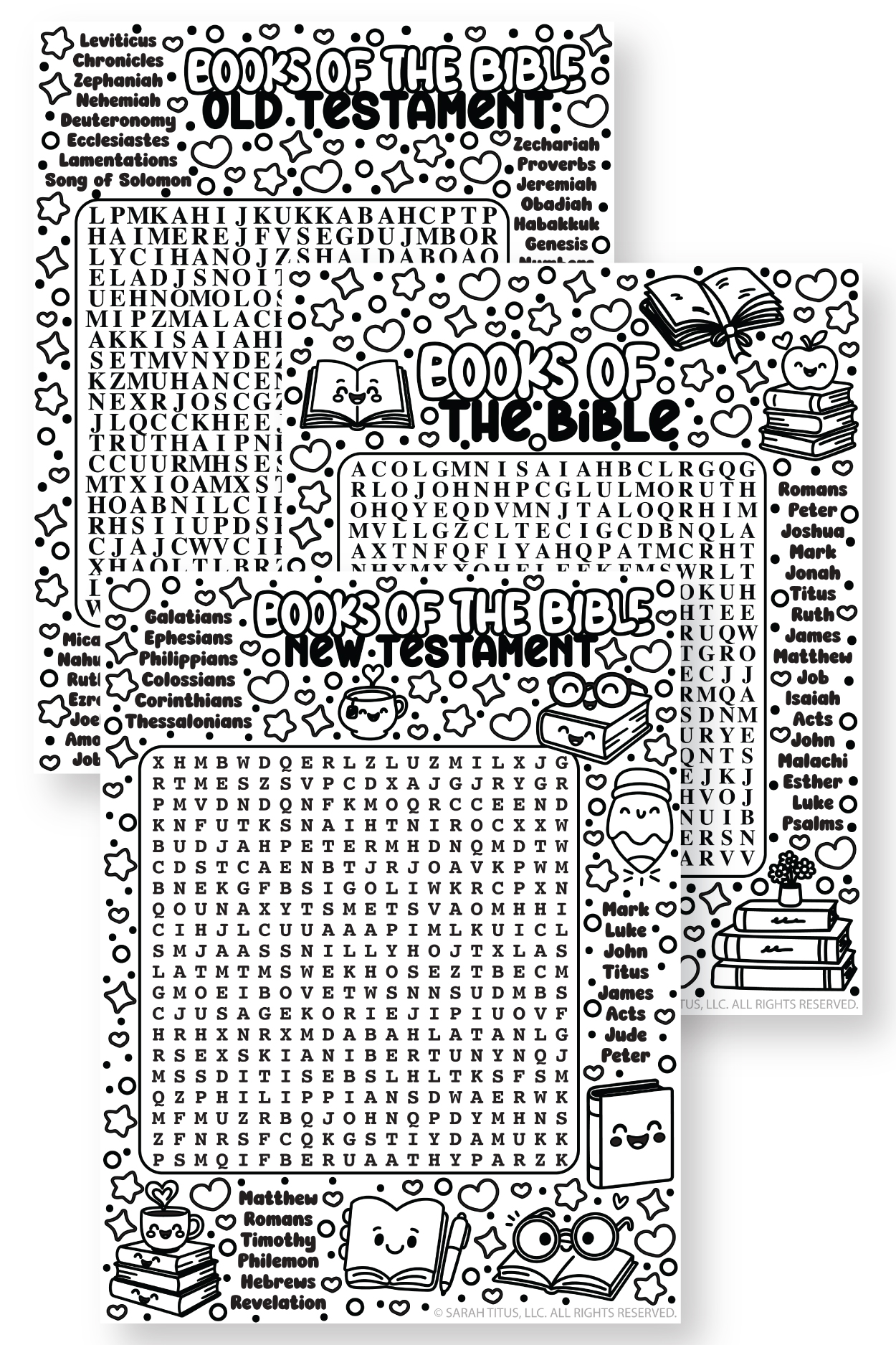 Books Of The Bible Word Search Books Of The Bible Word Search