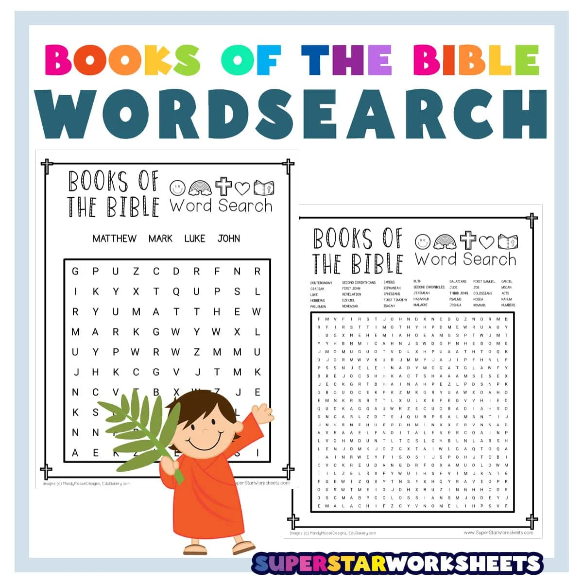Books Of The Bible Word Search