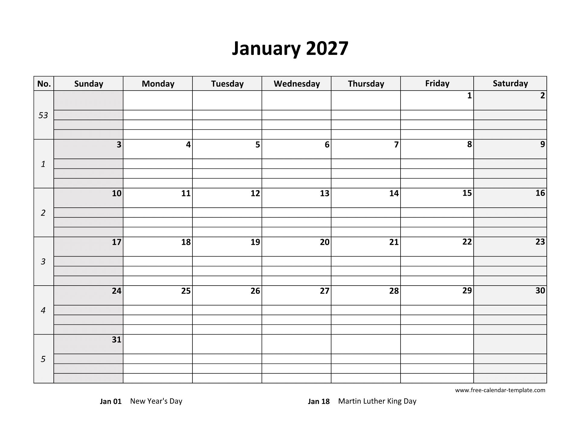 Calendar Grid Designed Horizontal Calendar Grid Designed Horizontal