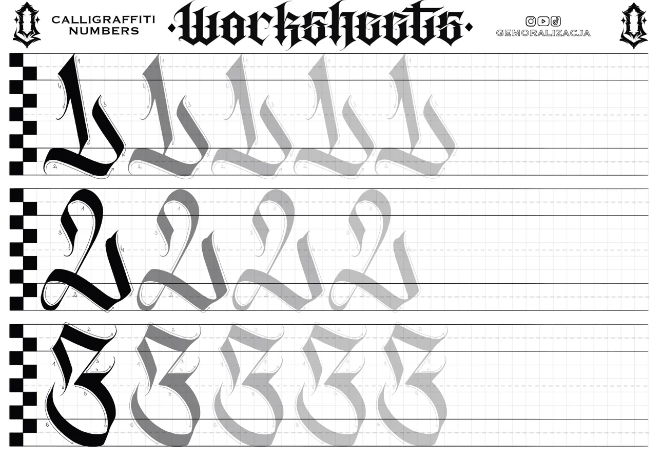 Calligraffiti All In One Worksheets
