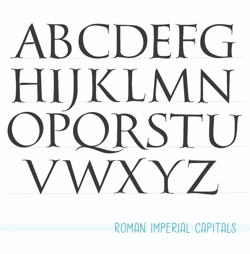 Calligraphy Alphabet